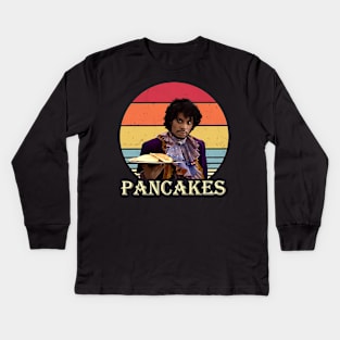 Dave Chappelle Washington Pancakes Kids Long Sleeve T-Shirt